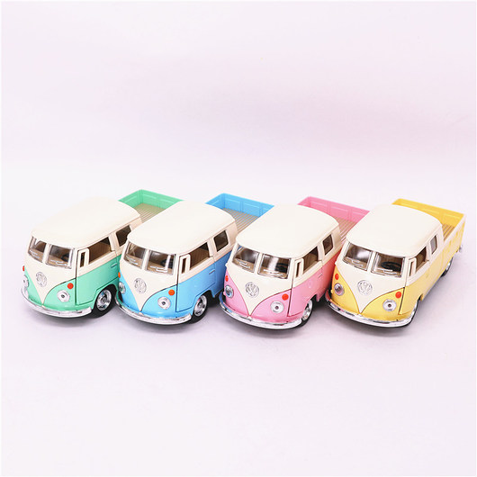 zabawki - inne Metalowa zabawka różowe auto VW BUS