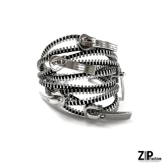 Designerska rockowa bransoletka ZipFashion