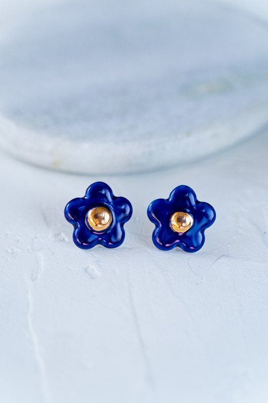 kolczyki ceramiczne Kolczyki porcelanowe BLOOM