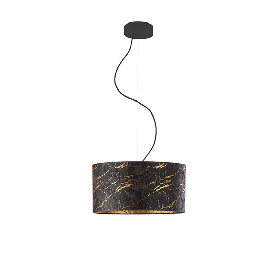 lampy wiszące Żyrandol do jadalni z abażurem imitującym marmur HAJFA MARMUR fi 30 cm