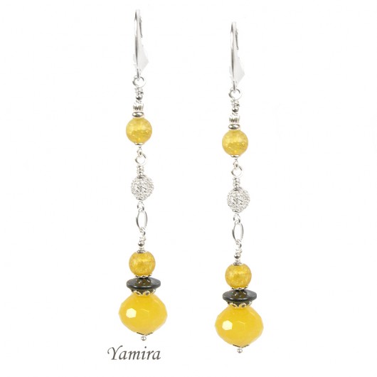 sunny jade luxury long - kolczyki yamira