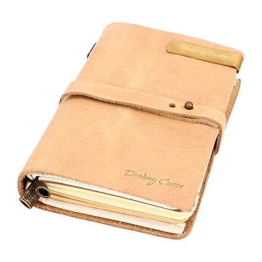 VINTAGE midi Notebook - ECRU DROBINY CZASU