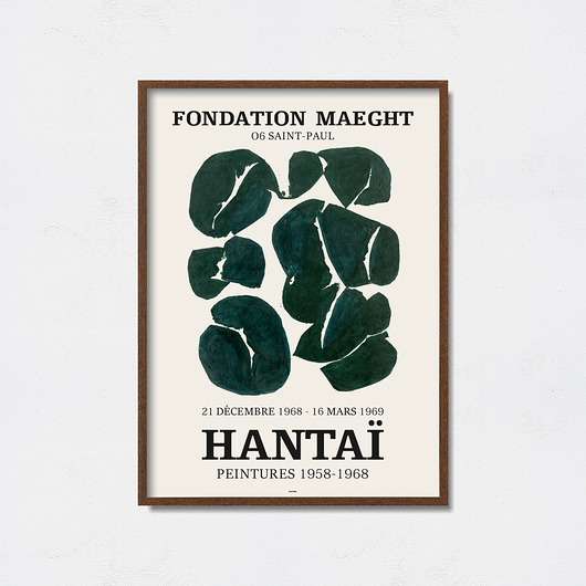 Simon Hantai plakat do wystawy Pas De LArt