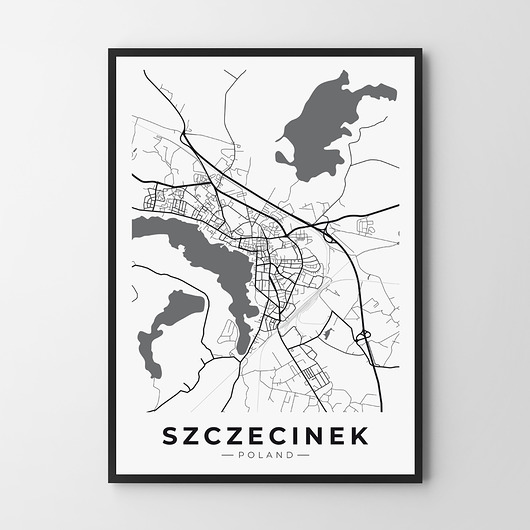 plakaty Plakat Mapa Szczecinka