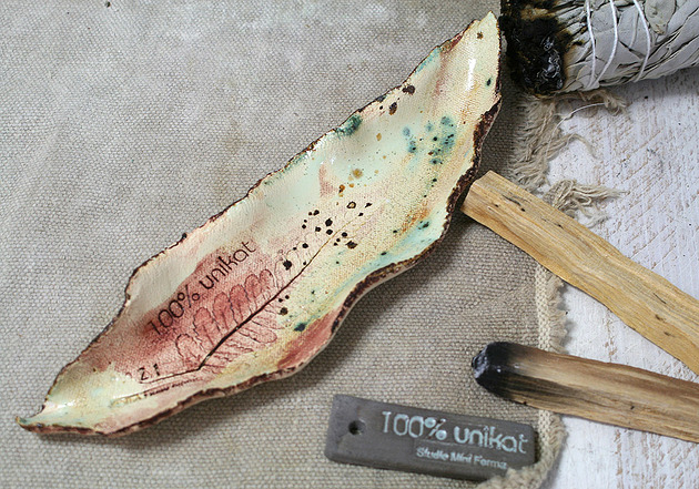 Floral Fiesta - talerzyk na biżuterię/palosanto/ Studio Mini Forma