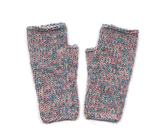 rękawiczki damskie Mitenki Ewa-bezszwowe rękawiczki bez palców z krótkim kciukiem