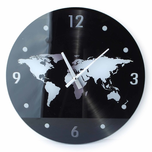 Zegar Szklany Okrągły World MIA home