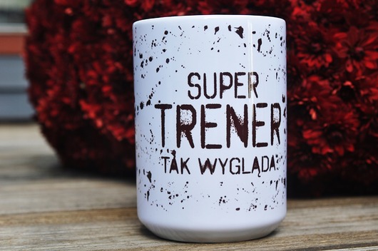 kubki Super trener tak wygląda, kubek dla trenera