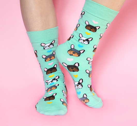 Frenchie Socks! kellybubble