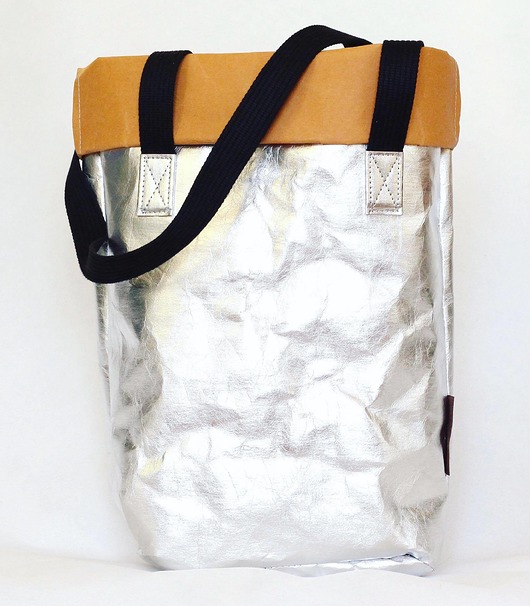 Sroka tote - metaliczny czarny srokabag