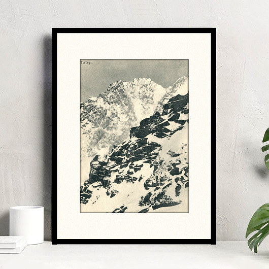 grafiki i ilustracje Tatry / grafika vintage
