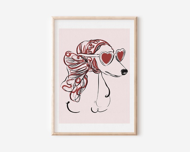 grafiki i ilustracje Plakat  Chart w okularach