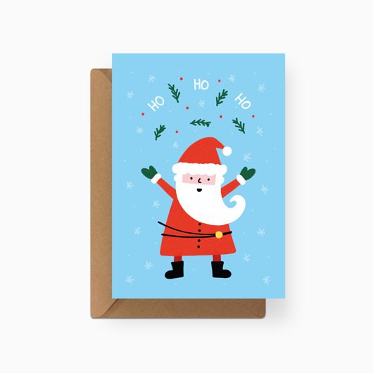 kartki okolicznościowe - wydruki Kartka świąteczna Święty Mikołaj