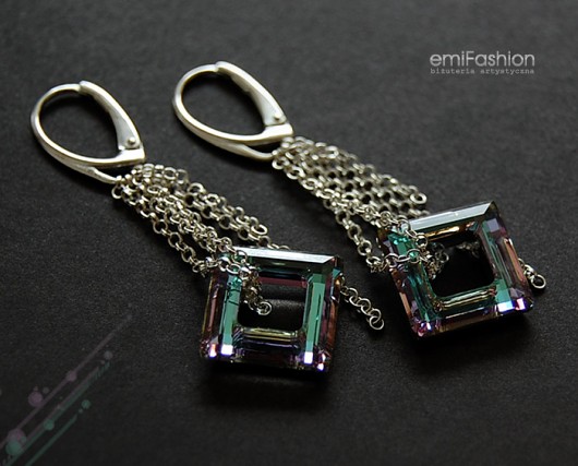 kryształ Swarovski Square Ring MAREMI Jewelry