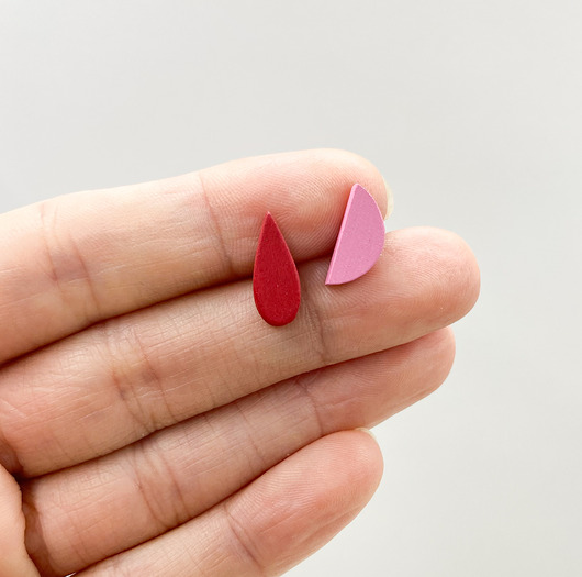 kolczyki drewniane Kolczyki Nie Do Pary MINI