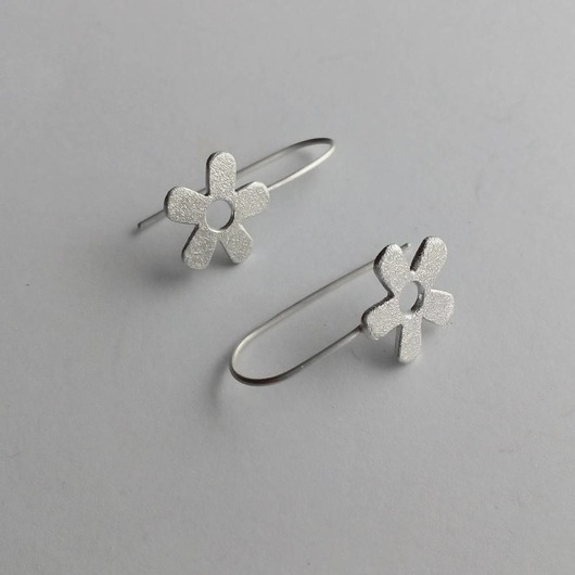 kolczyki srebrne Kolczyki srebrne KWIAT