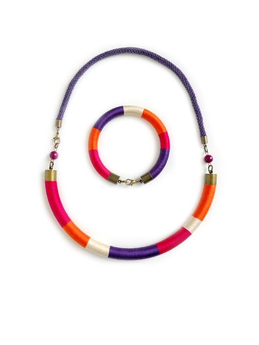 Komplet Fuchsia Colors pinsjewelry