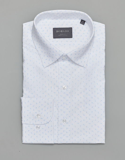 koszule męskie koszula męska dł. rękaw biały slim fit 00284 164/170 38