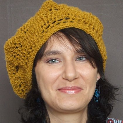 Beret muszardowy MR Studio