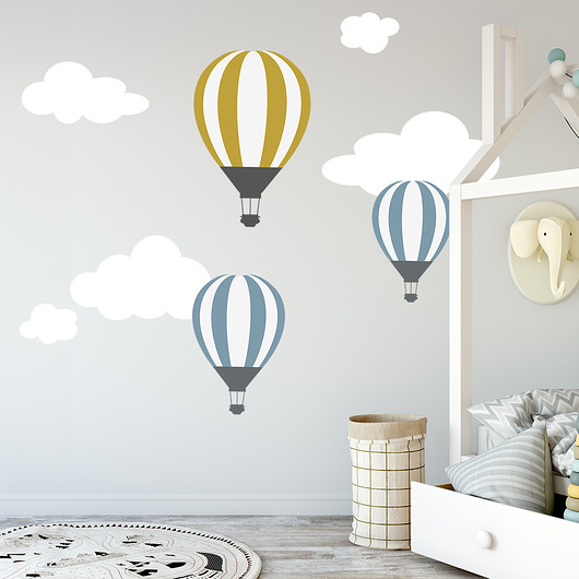 naklejki ścienne do pokoju dziecka Naklejki ścienne Balony w chmurach 2