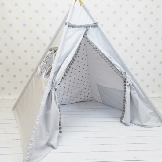 Namiot tipi Szaro Biały w Gwiazdki Enitka Sweet Baby Room