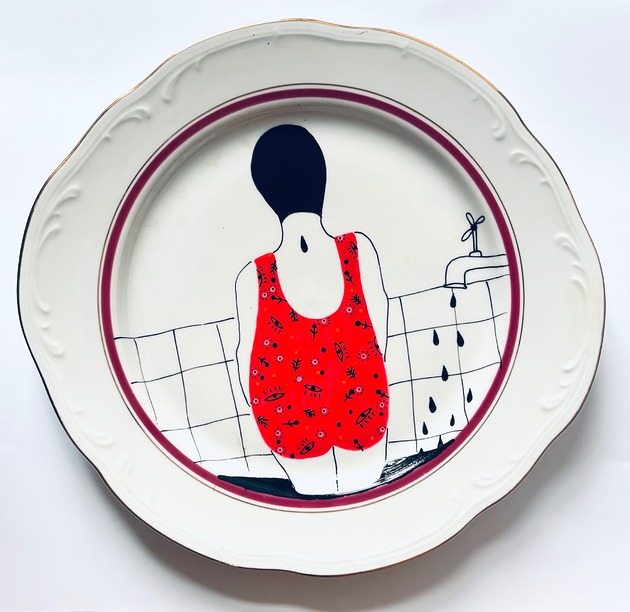 Ozdoby na ścianę Pod prysznicem