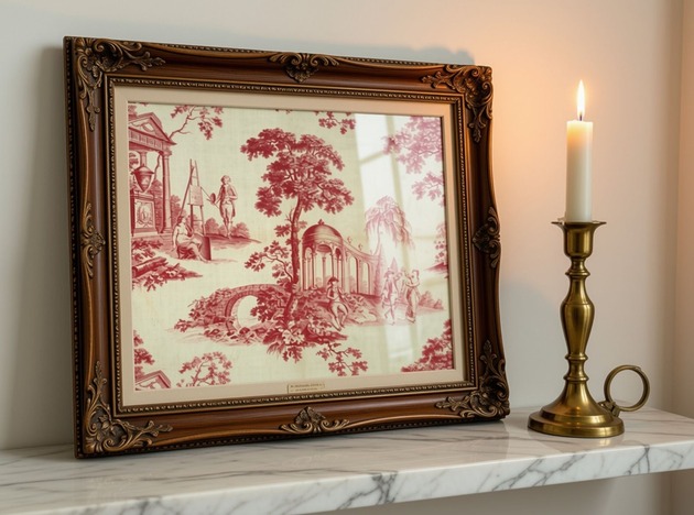 plakaty Plakat Toile de jouy sztuka ścienna, klasyczna dekoracja, sztuka francuska