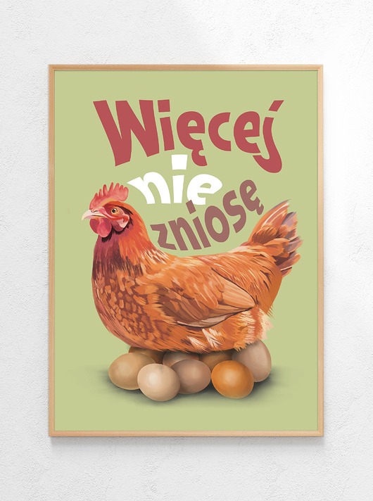 plakaty Plakat Więcej nie zniosę