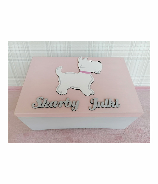 pokój dziecka - różne Pudełko XXL na skarby dla dziewczynki - nr Ps20