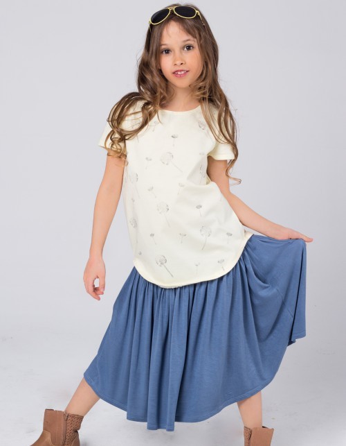 Spódniczka Peachy Keen Blue Loose