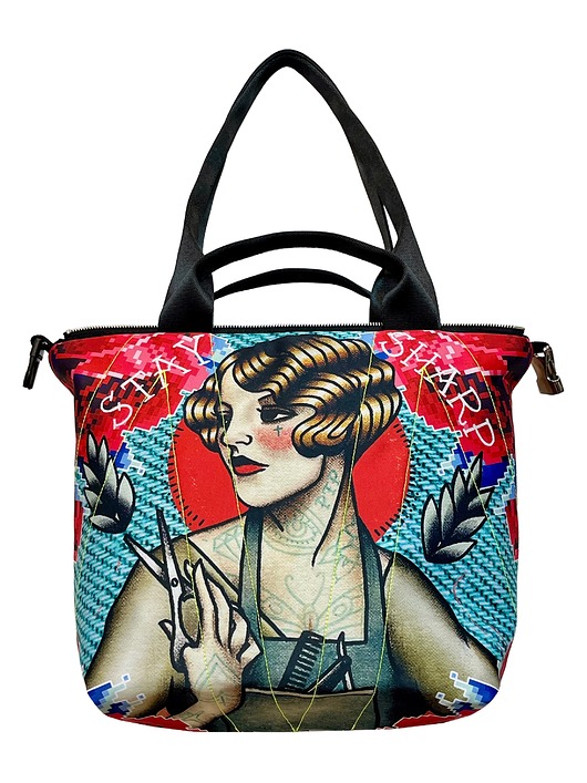 torby na ramię Art MIMA bag SHORT & Szymon Kurpiewski print