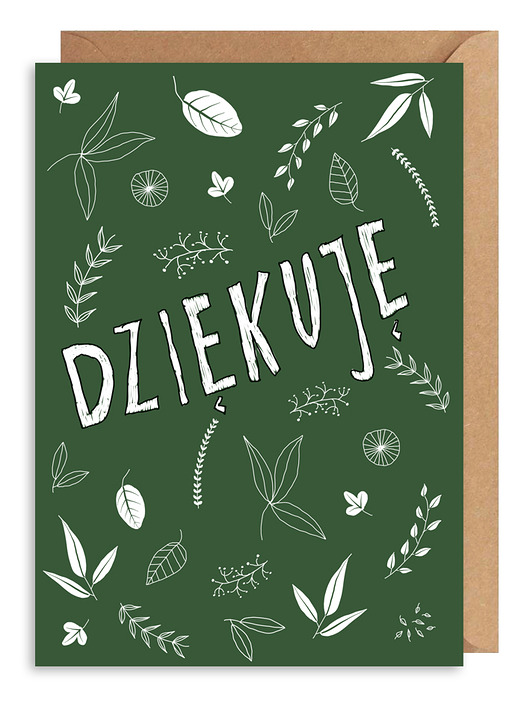 Kartka okazjonalna Dziękuję Gosia Sendlewska