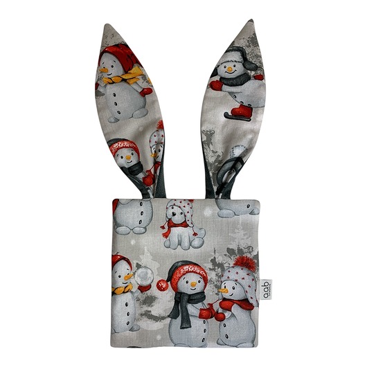 zabawki - inne Szmatka sensoryczna z uszkami Bałwanki