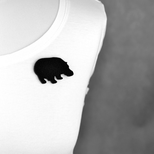  FeltHippo felt label