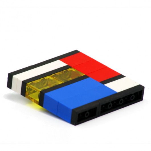 Broszka Mondrian agabag