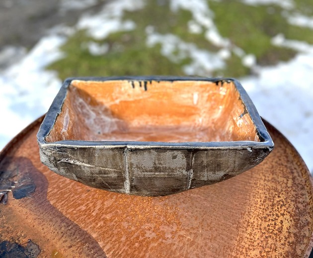 umywalki Umywalka prostokątkna,Umywalka pomarańczowa, ceramiczna, nablatowa