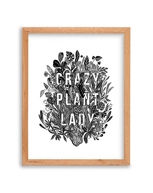 Crazy plant lady rena illustration