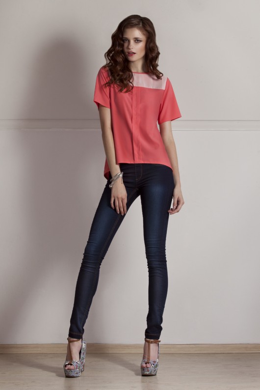 Bluzka Coral Pink COMO