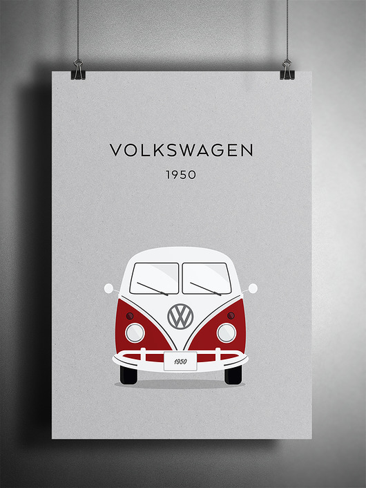Plakat Volkswagen Transporter beleco