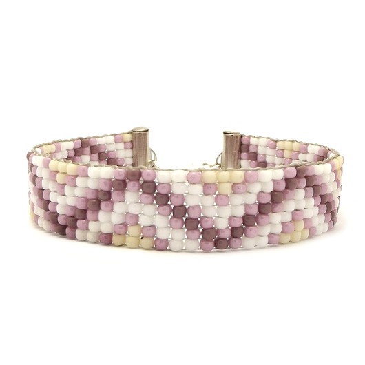 Bransoletka tkana na krośnie Emily purple Magneska