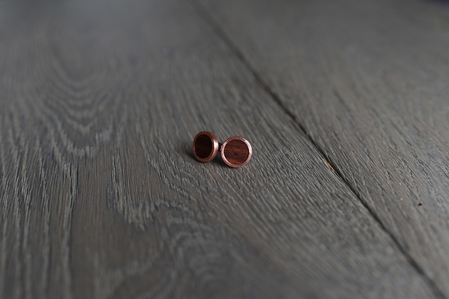 Kolczyki WOODEN NATURE PA - sztyft CU Earrings