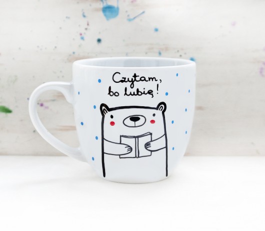 Czytam, bo lubię - kubek XL miamilu