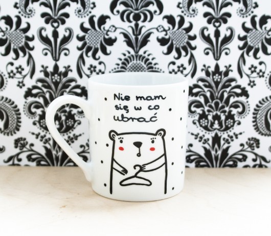 Nie mam się w co ubrać - kubek porcelanowy miamilu