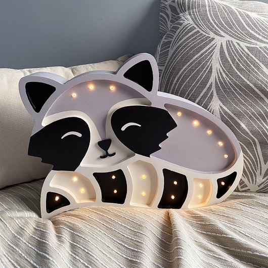 lampy do pokoju dziecka Drewniana lampka LED szop