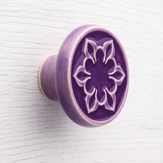 gałki do mebli Gałka do mebli fioletowa, wz.2