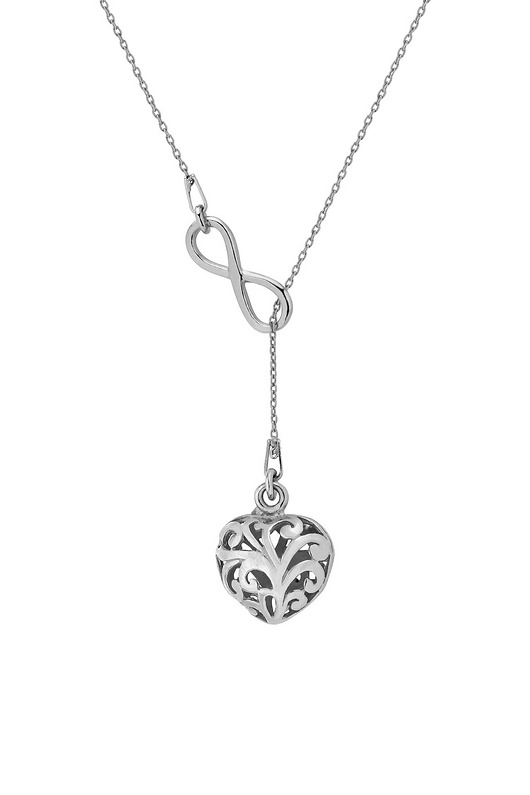 NASZYJNIK SREBRO 925 AŻUROWYM SERCEM Coccola JEWELLERY