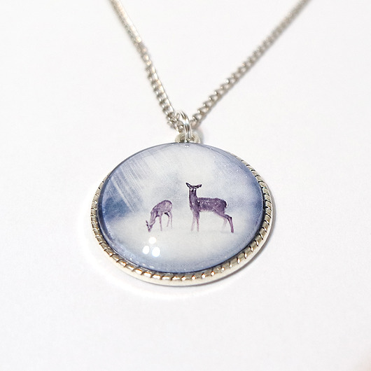 wisiory Medalion, naszyjnik - Sarenki - duży