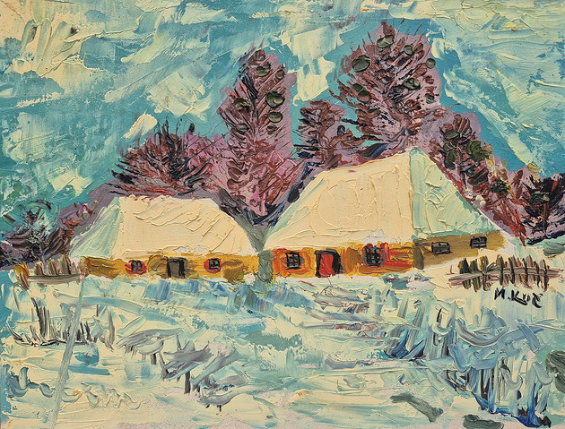 obrazy Obraz do salonu portret zimowa cisza