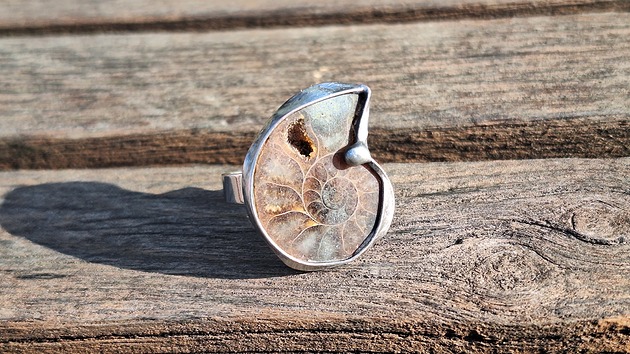 pierścionki - różne Amonit - pierścionek regulowany