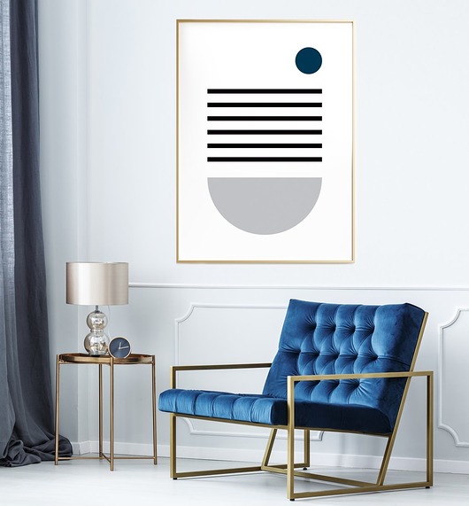 Plakat Gray geo  HOG STUDIO